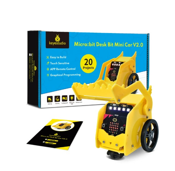 Keyestudio Micro Bit V2 Desk Bit Small Robot Smart Car
