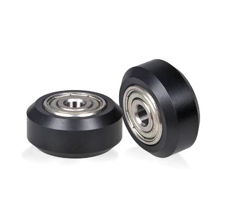 Double bearing passive solid wheel