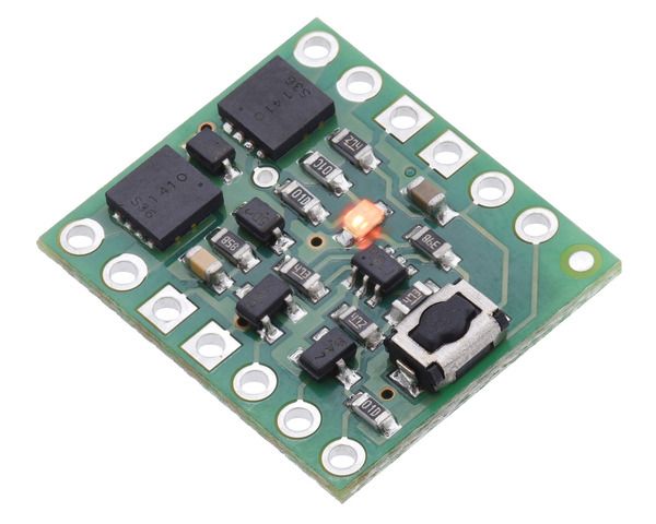 Pololu Mini Pushbutton Power Switch with Reverse Voltage Protection, LV