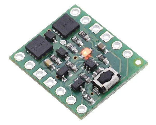 Pololu Mini Pushbutton Power Switch with Reverse Voltage Protection, LV - Robot Pi Shop
