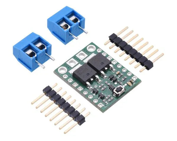 Pololu Big Pushbutton Power Switch with Reverse Voltage Protection, MP - Robot Pi Shop