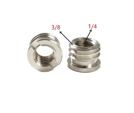 1/4 Female to 3/8 Male Camera Tripod Head Monopod Convert Adapter