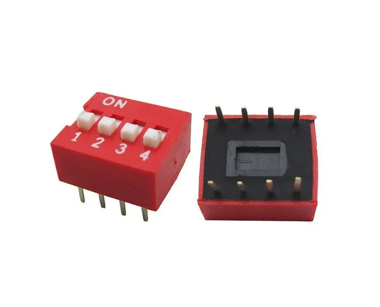 4-Pin Flat Dial Switch 2.54mm - Robot Pi Shop