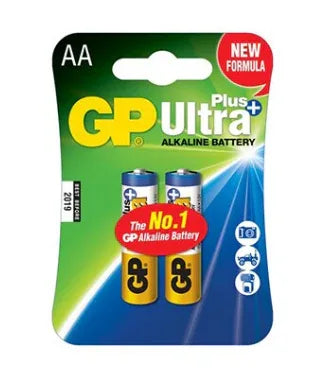GP Ultra Alkaline Battery AA 2 Pieces - Robot Pi Shop