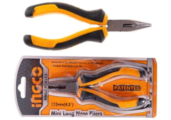 INGCO Mini Long Nose Pliers 4.5" - Robot Pi Shop