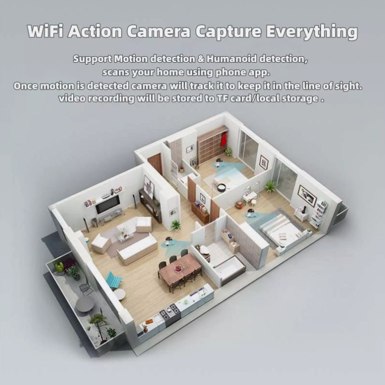 Smart Movable 2MP Dual Lens Dual Screen Pet Cat Action Robot