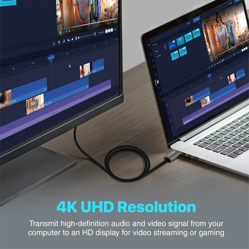 4K@60Hz High-Definition DisplayPort to HDMI® Cable