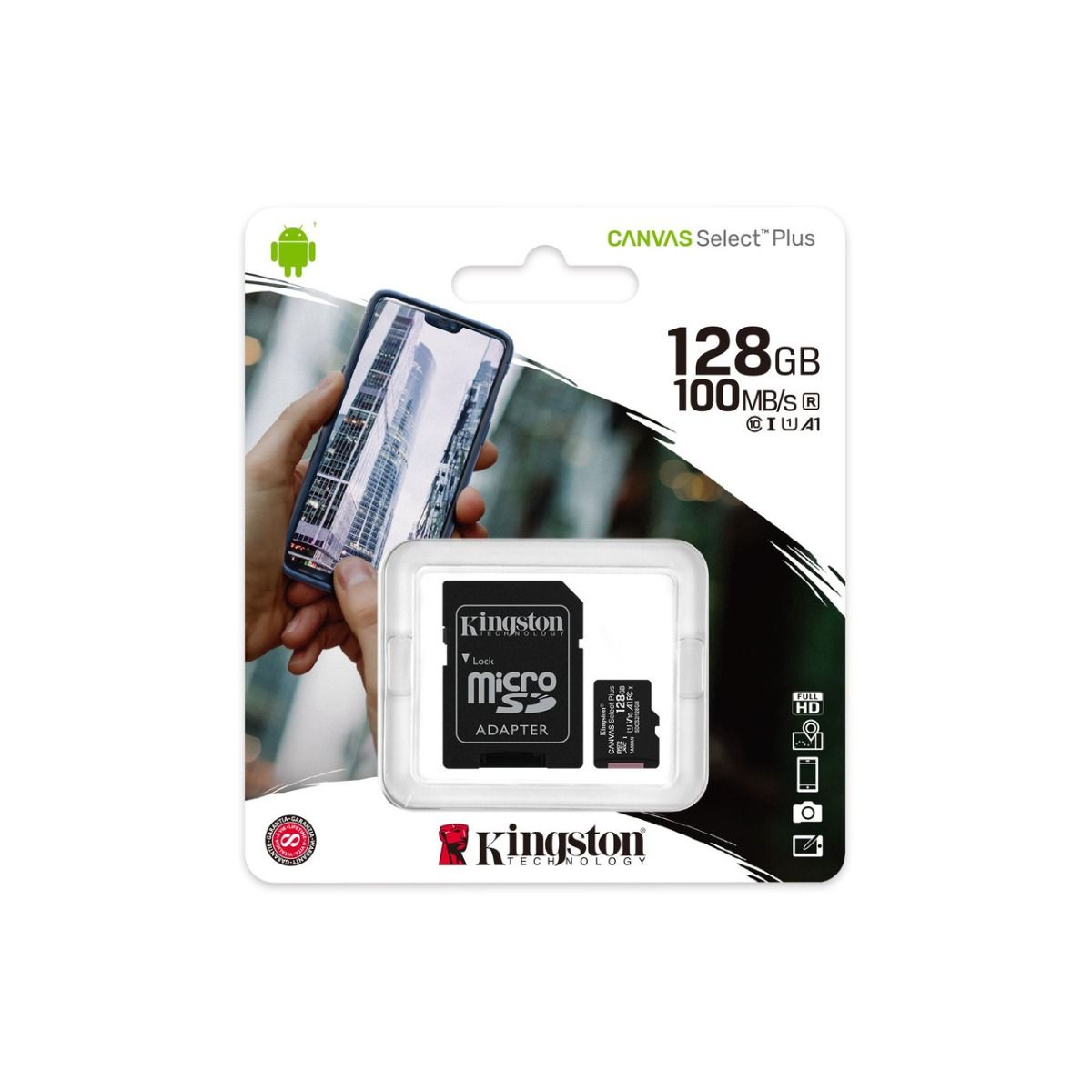 Kingston MicroSD 128GB with Adapter