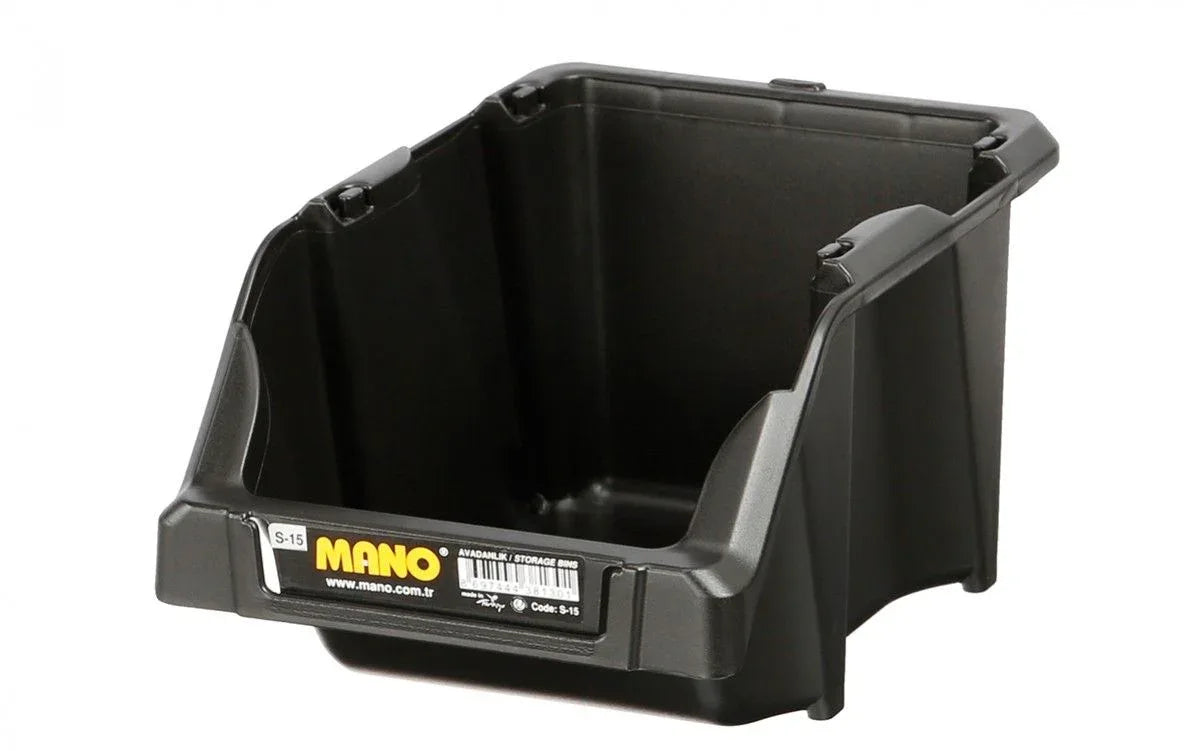 Mano Storage Bin Black S-15 - Robot Pi Shop