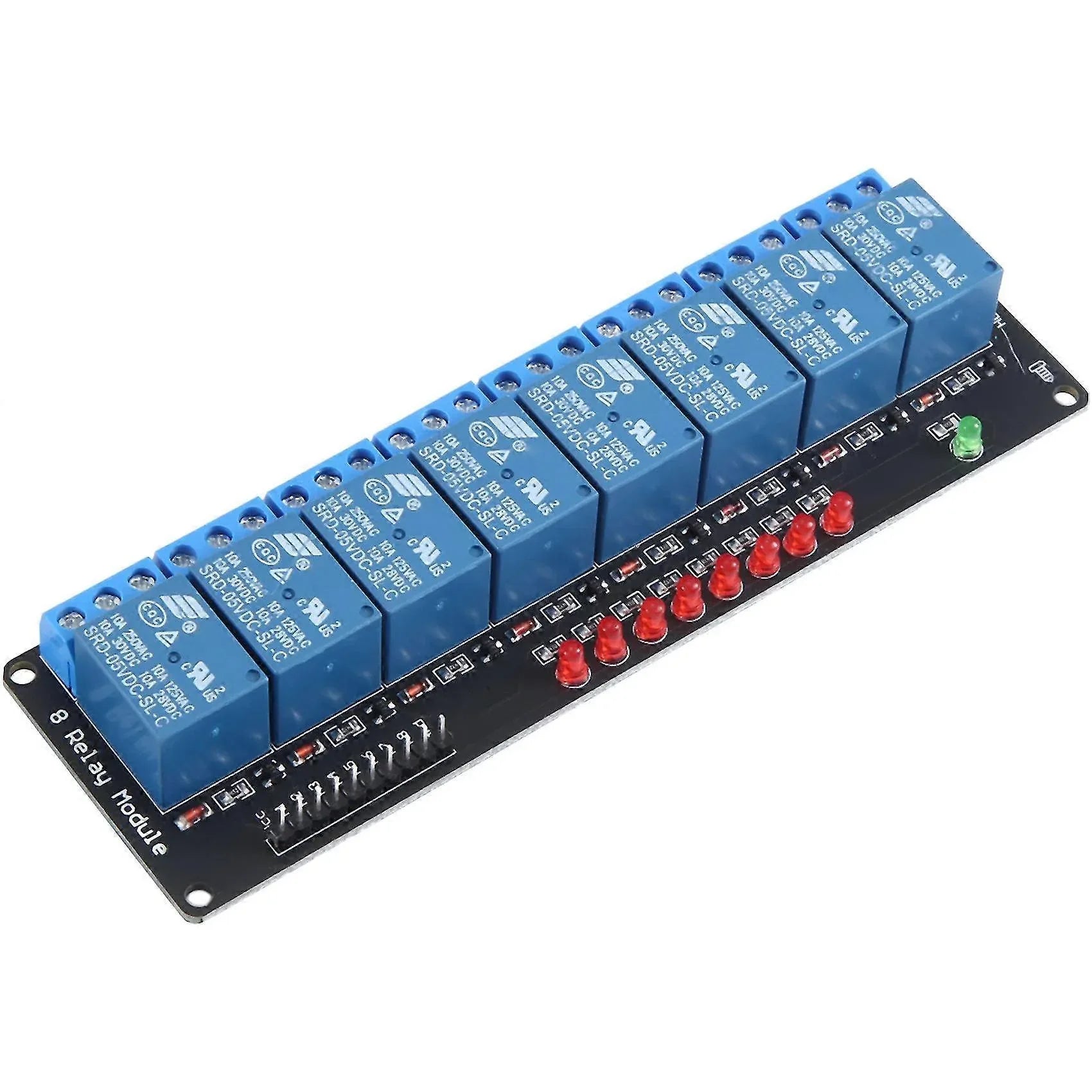 12V 8 Channel Low Level Relay Module - Robot Pi Shop