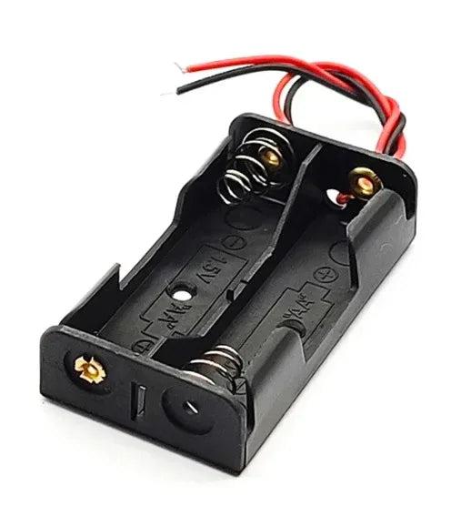 18650 Storage Box Case 2 Battery Clip holder - Robot Pi Shop