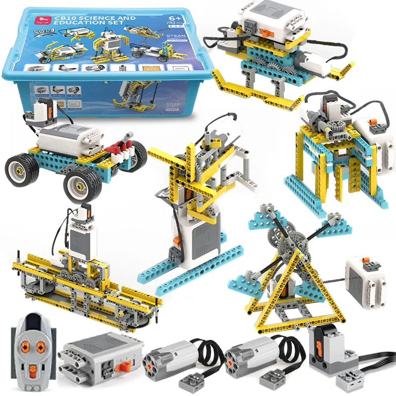 702pcs 50 in 1 Science and Education Set Building Blocks