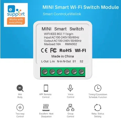 2-Way Wifi Switch Smart - Robot Pi Shop