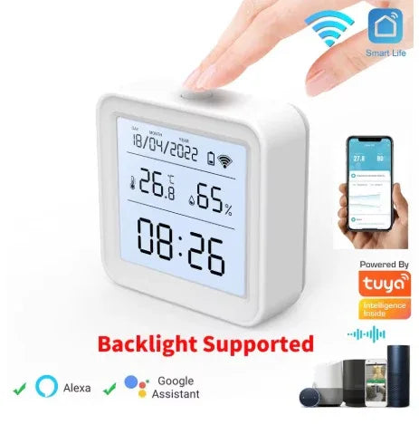Tuya Smart WIFI Temperature Humidity Sensor - Robot Pi Shop