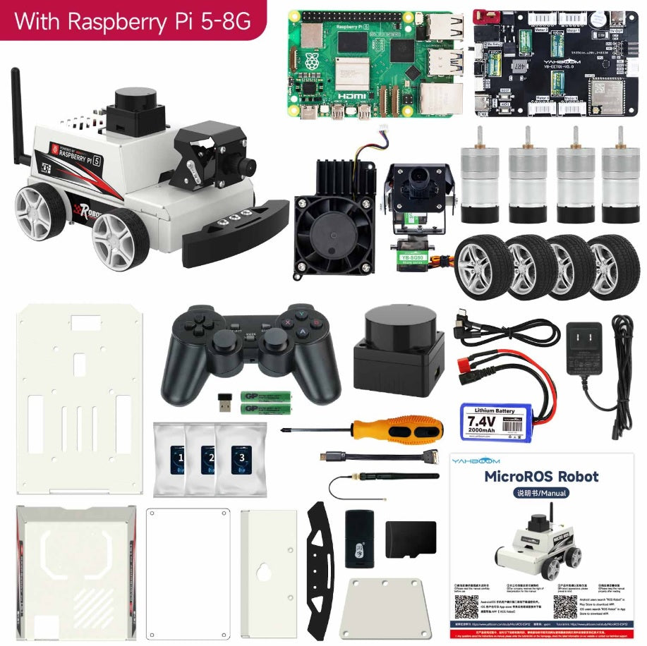 MicroROS-Pi5 ROS2 Robot Car