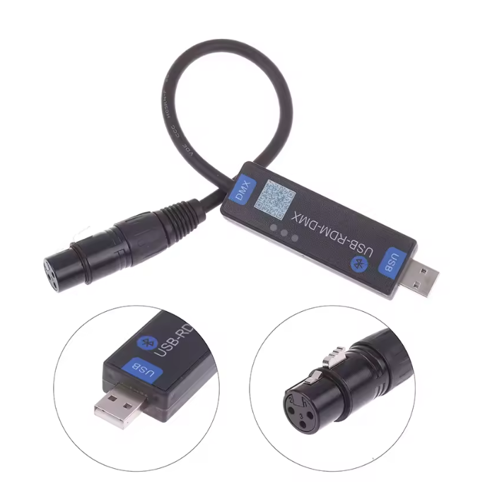 DMX512 USB-RMD- Mobile App Dialer Stage Light Bluetooth Controller