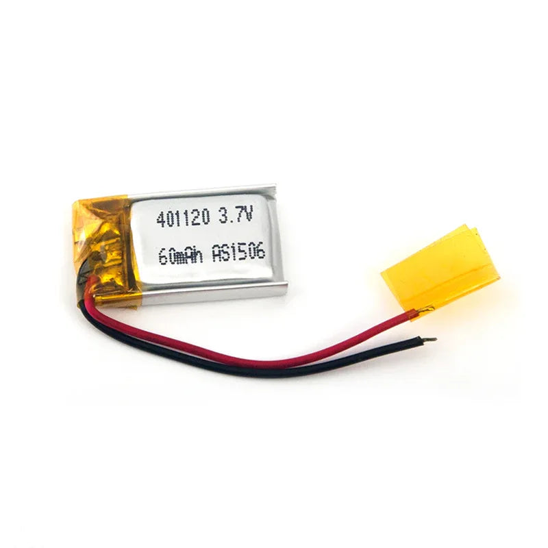Li-ion Rechargeable Battery 401120 3.7V-60mAh - Robot Pi Shop