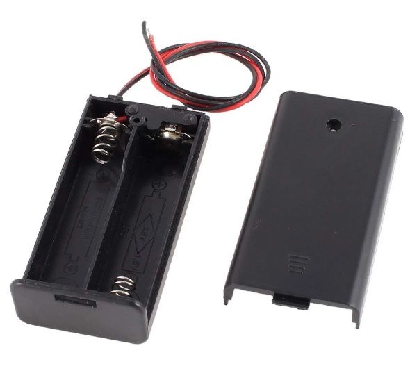 2-AA Battery Holder with cover