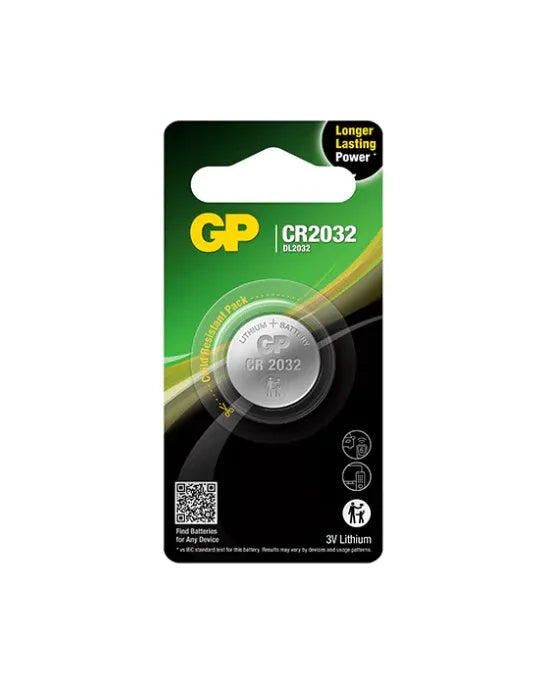 GP Lithium Coin Battery CR2032 - Robot Pi Shop