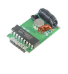 Electronic circuit board with components on a white background
