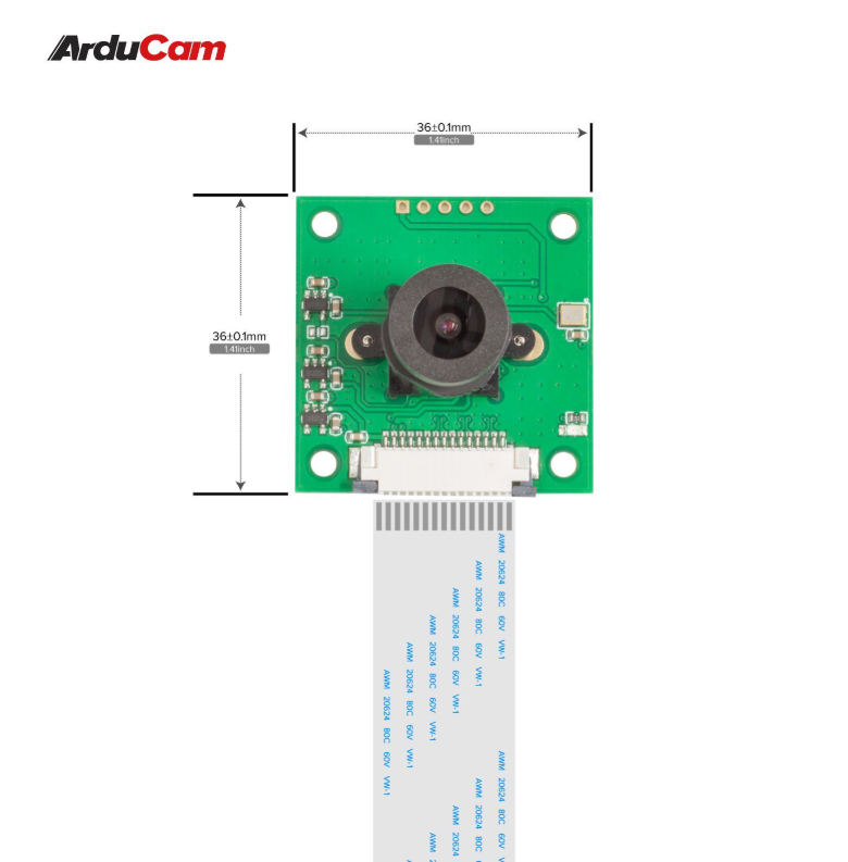 Arducam 5MP OV5647 Camera Module with M12 Lens