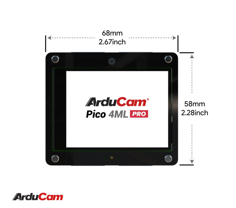 Pico4ML-Pro TinyML Plug-n-Play RP2040 Dev Kit, Multiple SPI Camera Adapter