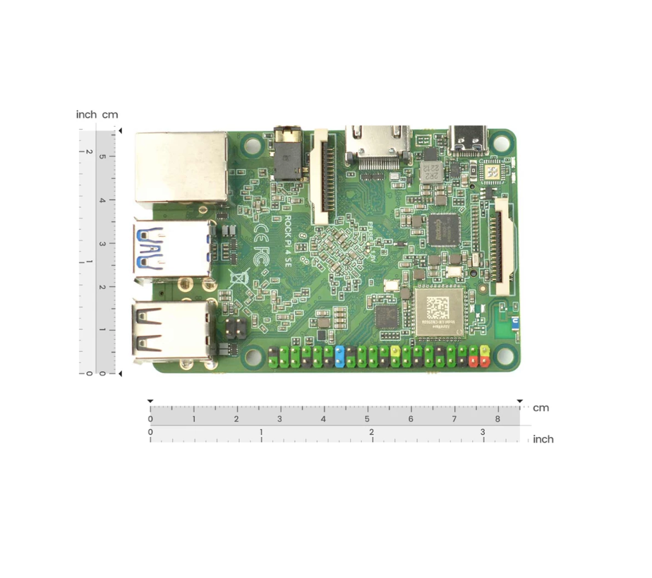 ROCK Pi 4 Model SE - Rockchip RK3399-T ARM Single Board Computer (4GB DDR4)