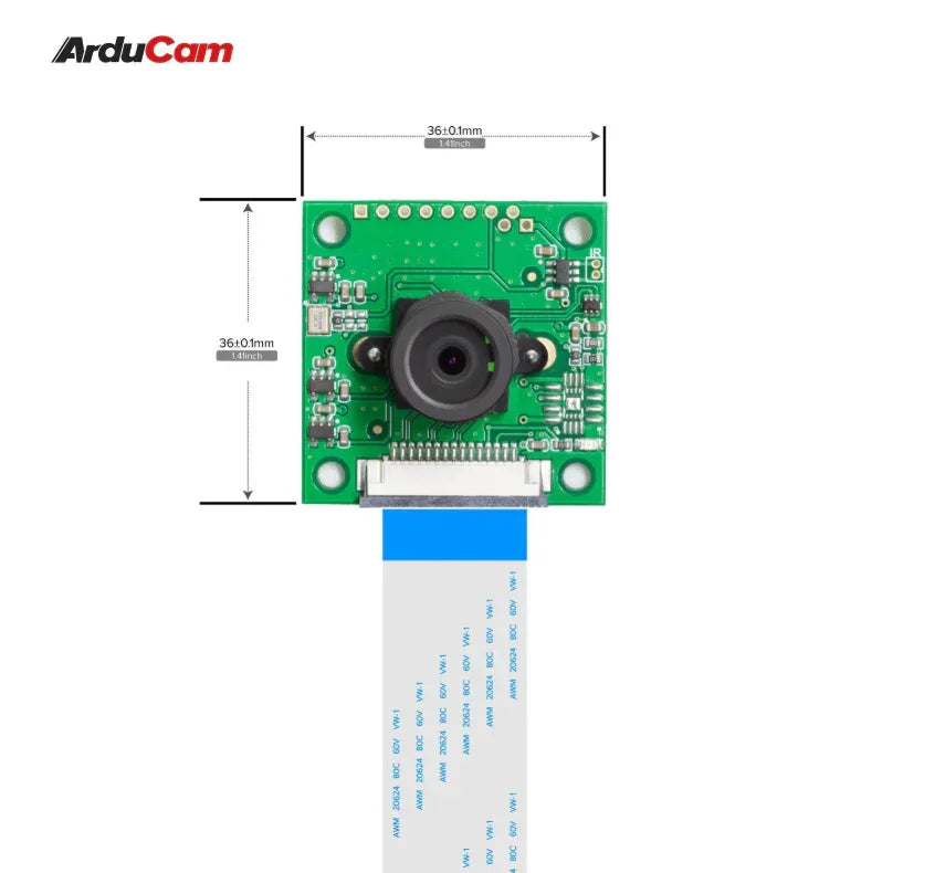 Arducam NOIR 8 MP Sony IMX219 camera module with M12 lens LS1820 - Robot Pi Shop