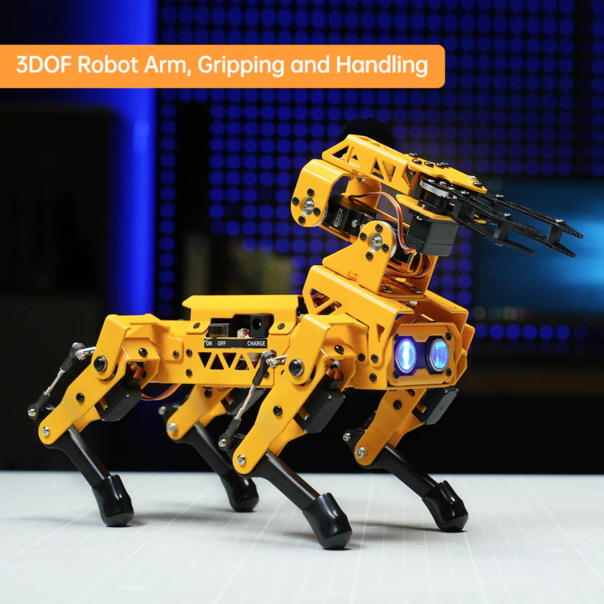 Hiwonder MechDog Open Source AI Robot Dog with AI Vision & Voice Interaction, Programmable with Scratch, Arduino, and Python