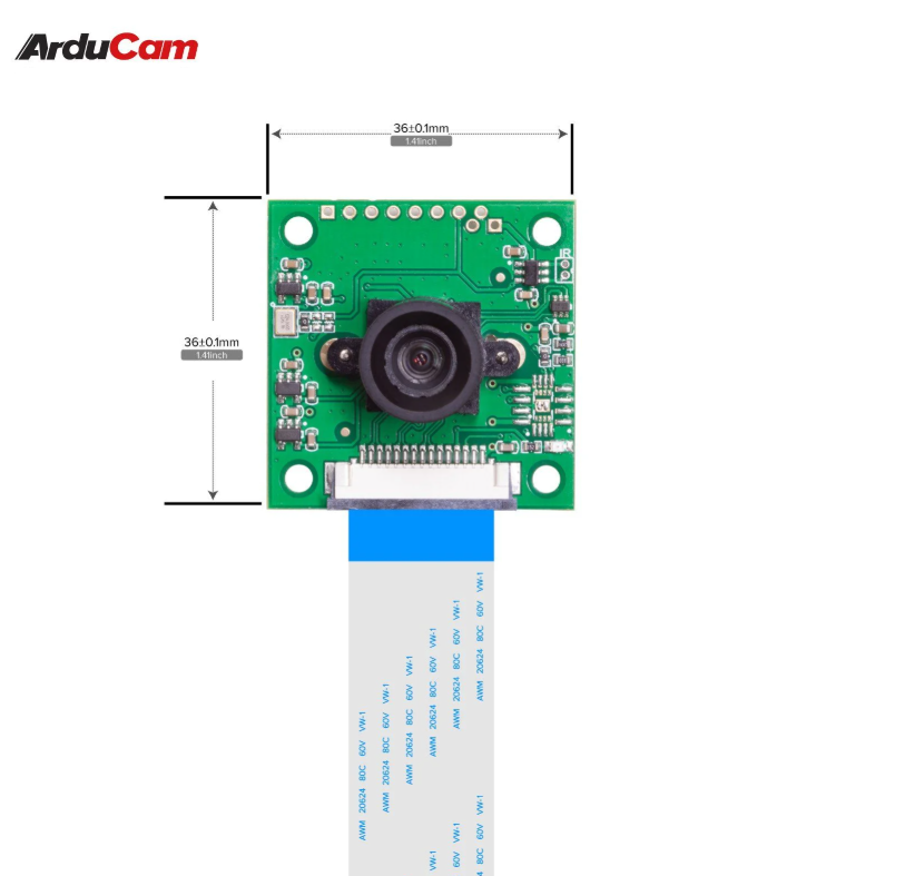 Arducam 8 MP Sony IMX219 camera module with M12 lens LS40136