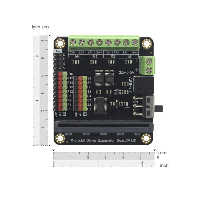 Micro:Driver - Driver Expansion Board for micro:bit / UNIHIKER M10 / K10