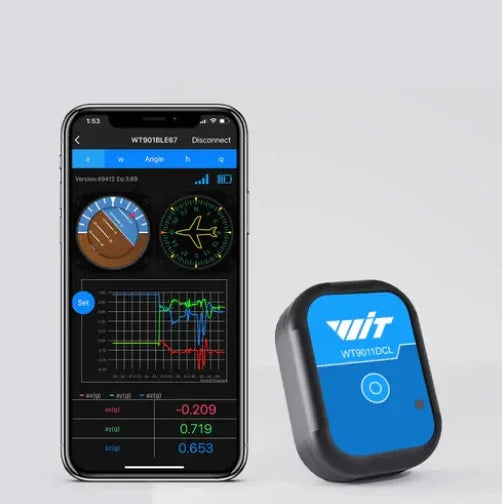 WT9011DCL Bluetooth Accelerometer Sensor - Robot Pi Shop