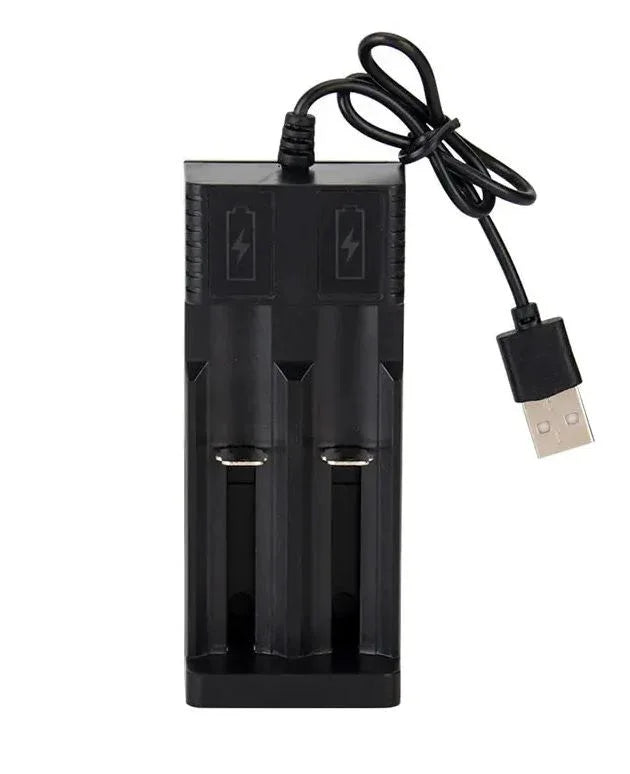 2 Slots 18650 Charger Lithium Battery USB Charger Universal Battery - Robot Pi Shop