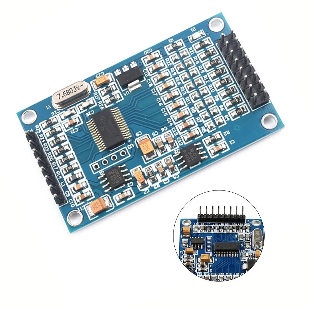 ADS1256 8-Channel 24-Bit ADC AD Module High-precision Data Acquisition Card - Robot Pi Shop