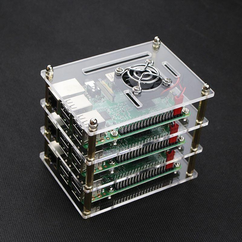 Raspberry Pi 3 Transparent Acrylic Case - Robot Pi Shop