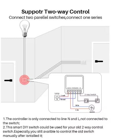 2-Way Wifi Switch Smart