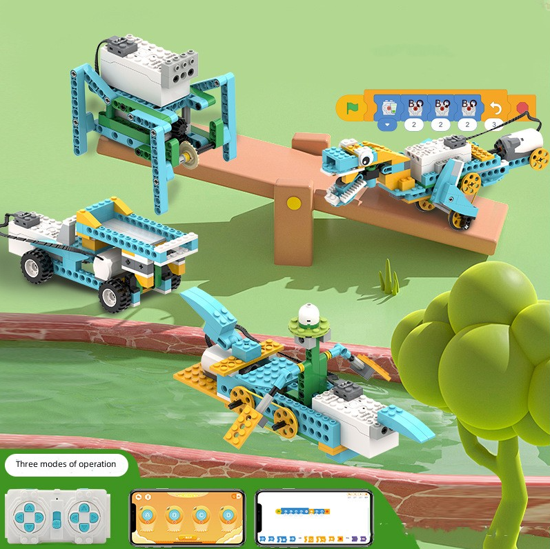 606pcs 52 in 1 Science and Education Set Building Blocks