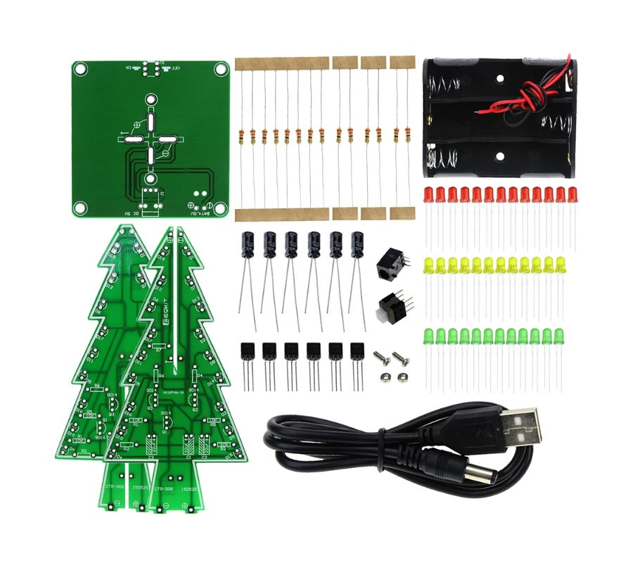 3D Christmas Tree LED DIY Kit