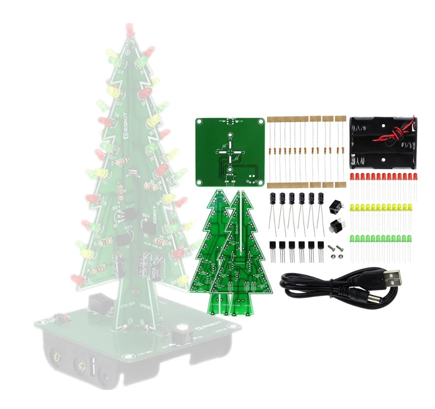 3D Christmas Tree LED DIY Kit