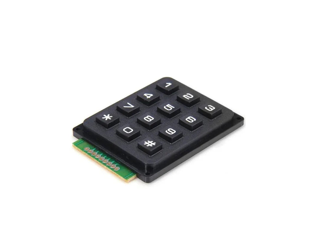 Black 4×3 Keyboard - Robot Pi Shop