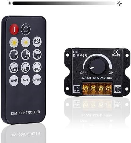 PWM RF 14 Keys Knob LED Dimmer - Robot Pi Shop