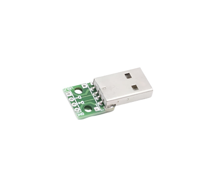 USB Male Head to DIP 2.54mm Direct 4P Adapter Board