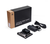 Jetson Orin Nano Developer Kit with packaging, power adapter, and cable on a white background