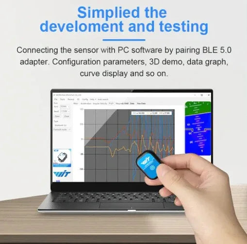 Portable Accelerometer Sensor WT9011DCL Bluetooth Accelerometer Sensor – Robot Pi Shop