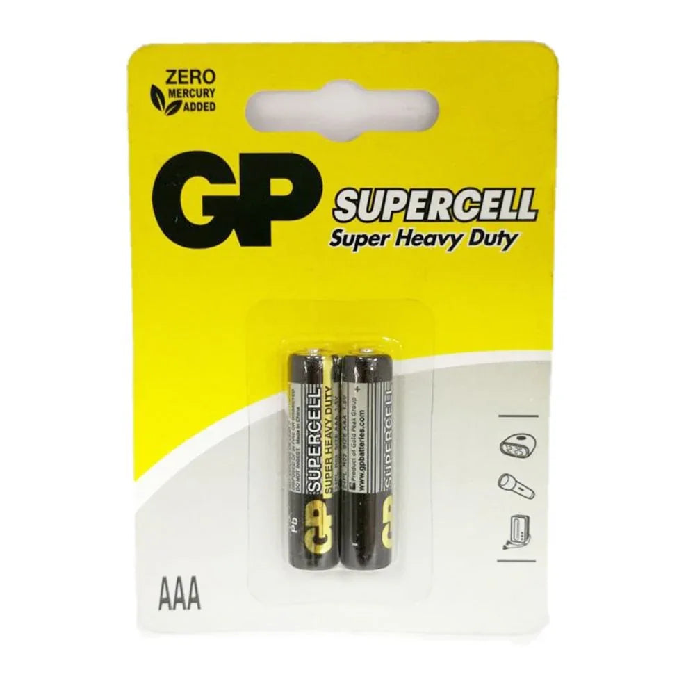 GP Supercell AAA 2 Batteries – Robot Pi Shop