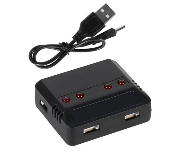 4 to 1 3.7V XH2.54 LiPo Battery USB Charger Cable