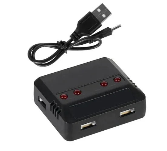 4 to 1 3.7V XH2.54 LiPo Battery USB Charger Cable - Robot Pi Shop