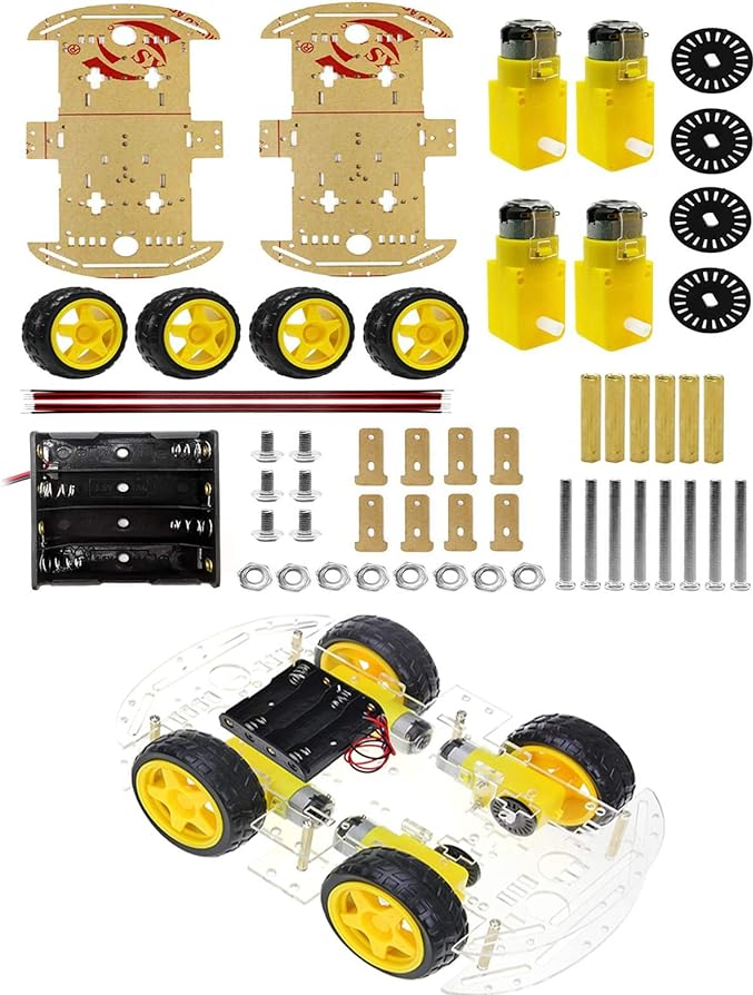 4WD Chassis Car Kit – Robot Pi Shop