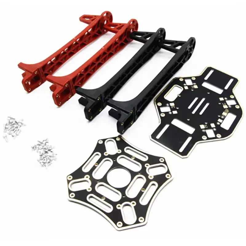 F450 Frame Kit Red+ White with Simple Foot Stool - Robot Pi Shop