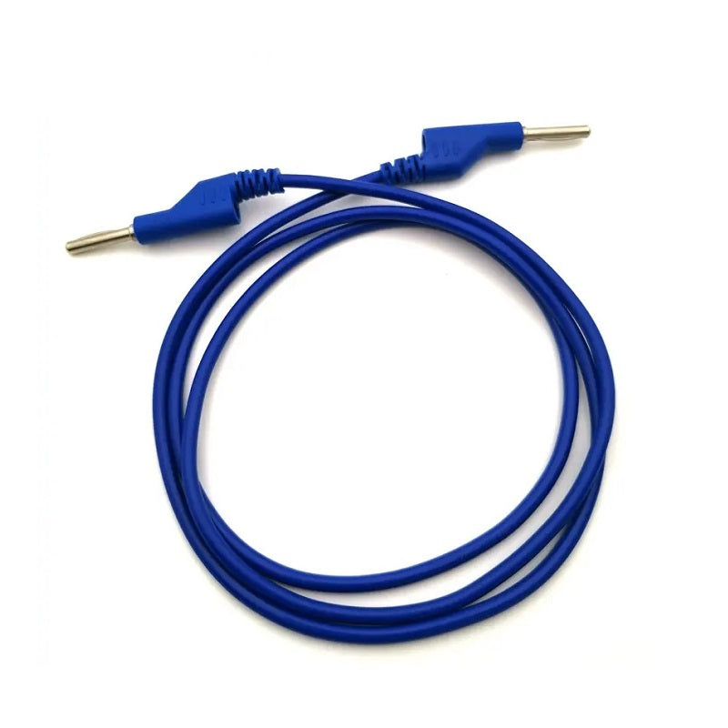 50cm Double 4mm Banana Cable 15A Blue
